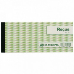 CARNET A SOUCHE "RECU" 89X210 50 FEUILLETS 10E