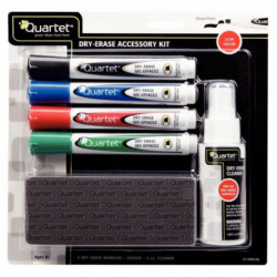 KIT DE NETTOYAGE P/ TABLEAU BLANC 1 EFFACEUR/4 MARQUEURS/1 BROSSE NOBO 1903798