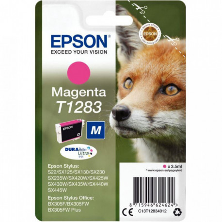 C13T128340 CART MAGENTA P/EPSON T1283 J.E PRSTYLUS SX420W-SX130 260 PAGES EPSON