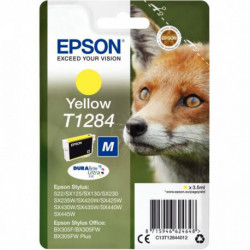 C13T128440 CART P/EPSON T1284 J.E PRSTYLUS SX420W-SX130 JAUNE 260 PAGES EPSON