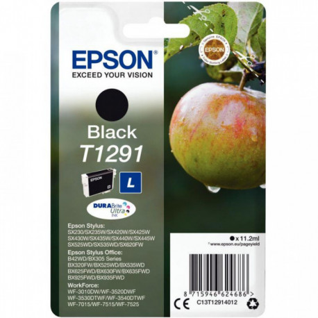 C13T129140 CART. EPSON J.E C13T129140=T1291 STYLUS SX420W NOIR (CAPACITE STANDAR