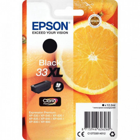 C13T33514010 /CARTOUCHE EPSON 33XL CLARIA PREMIUM N (XL) POUR PREMI 530P