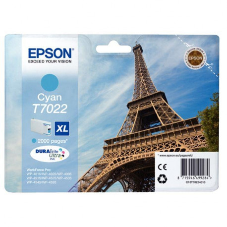 C13T70224010 CART P/EPSON CYAN 2000P T7022 2000P EPSON