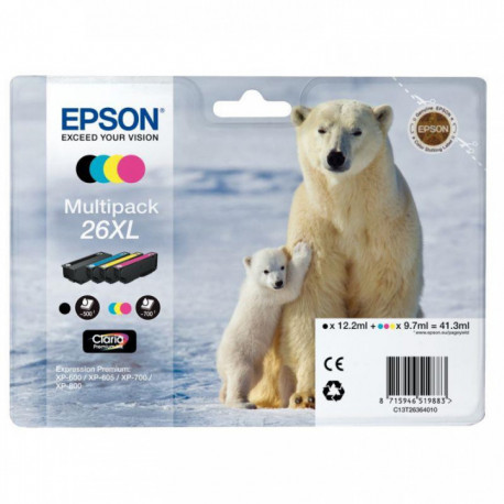 LOT 4CART EPSON T26364 HC MQ