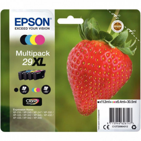 T299640 29XL 4CART.NCMY FRAISE HC EPSON 30.50ML CART.J.ENC.