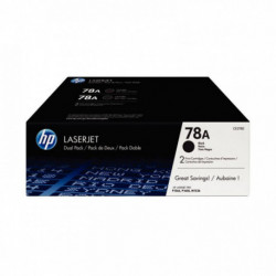 LOT DE 2 CARTOUCHES LASER À LA MARQUE HP CE278AD NOIR