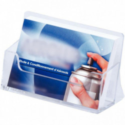 PORTE TRANSPARENT CARTES DE VISITE 1 CASE