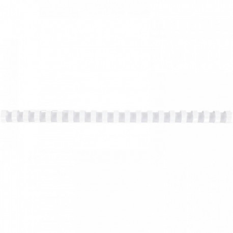 BOÎTE DE 100 ANNEAUX À RELIER/PEIGNES À RELIER, DIAMÈTRE 16 MM BLANC