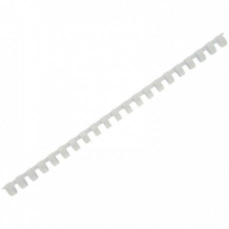 BOÎTE DE 100 ANNEAUX/RELIURES PLASTIQUE Ø 12 MM BLANC