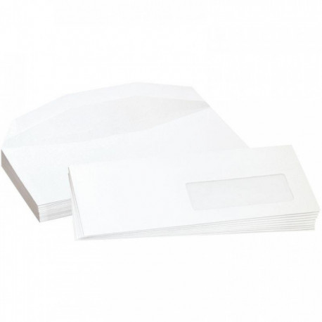 ENVELOPPES**BTE1000* MISE SOUSPLI  BLANCHES C5 162X229 80G/M² F.45X100 GOMMEE