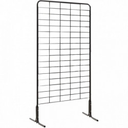 LOT DE 1 GRILLE D'EXPOSITION 200X100CM + 2 PIEDS EN T