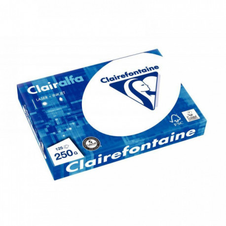 PAPIER **R125F*CLAIRALFA A4 250G BLANC  2230C ECOLABEL FSC COLORLOK