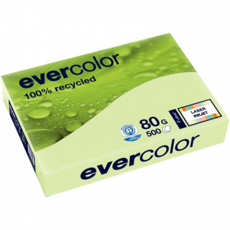 PAPIER A4 80G  RECYCLÉ VERT  R500F EVERCOLOR