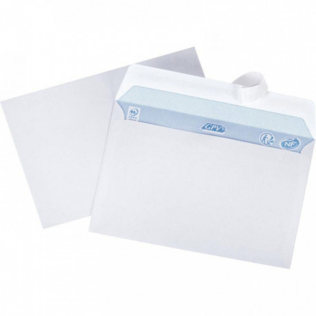 ENVELOPPES **BTE500** BLANCHES C6 114X162 80G/M² BP NF PEFC FEB.FRANCE