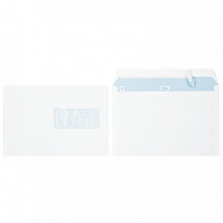 ENVELOPPES **BTE500**BLANCHES C5 162X229 80G/M² F. 45X100 BP PEFC NF COU1166