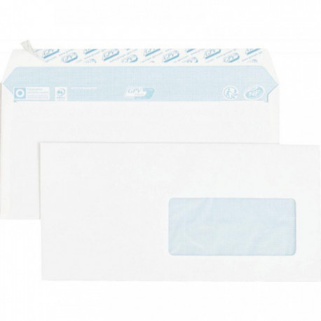 ENVELOPPE **BTE70* DL BLC 80G F45 NF PEFC 110x220  6262