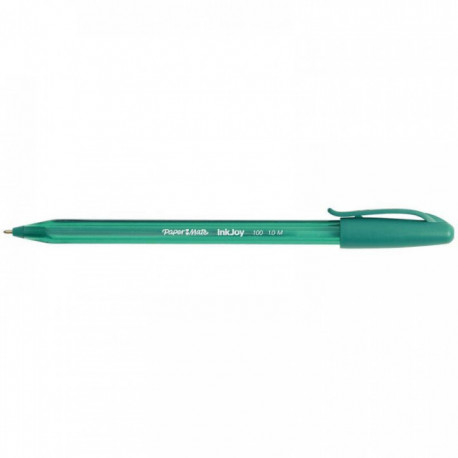 STYLO BILLE INKJOY 100 CAP VERT PAPERMATE S0957150