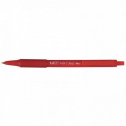 STYLO ROUGE BILLE RETRACTABLE BIC SOFT STEEL  PTE MOY 837399