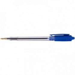 STYLO BLEU BILLE RÉTRACTABLE WIZ POINTE MOYENNE 1MM