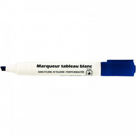 MARQUEUR BLEU TABLEAU BLANC POINTE BISEAUTÉE 5MM