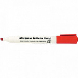 MARQUEUR ROUGE TABLEAU BLANC POINTE BISEAUTÉE 5MM