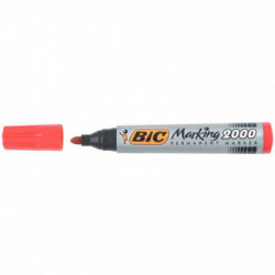 MARQUEUR PERMANENT ROUGE BIC OGIVE 2000 BIC 8209133