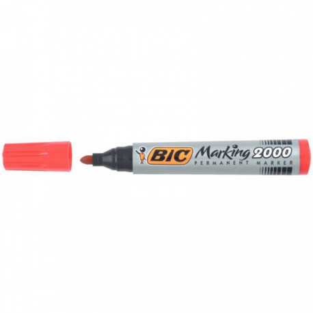 MARQUEUR PERMANENT ROUGE BIC OGIVE 2000 BIC 8209133