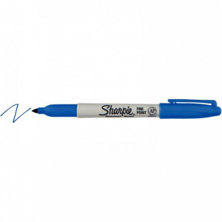 MARQUEUR BLEU PERMANENT FIN SHARPIE FINE SHARPIE S0810950