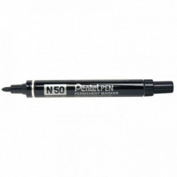 MARQUEUR NOIR PERMANENT N50 PENTEL POINTE OGIVE BASE ALCOOL