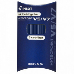 ETUI DE 3 RECHARGES BLEU  V5V7  PILOT 4902505444456