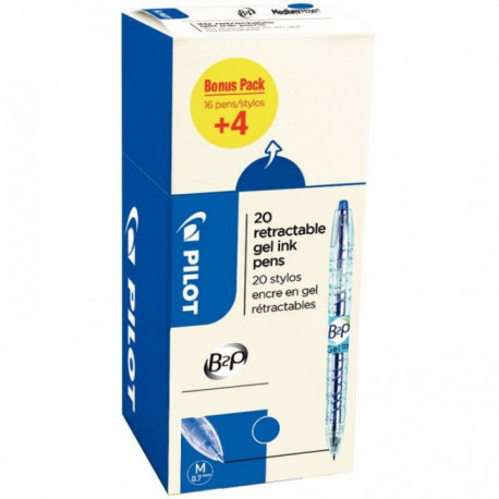 ROLLER BLEU ENCRE GEL RETRACTABLE B2PVALUE PACK 16+4  3131910520023