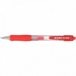 STYLO GEL RETRACTABLE 0,7 MM ROUGE K3-02