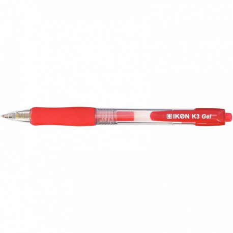 STYLO GEL RETRACTABLE 0,7 MM ROUGE K3-02