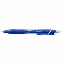 STYLO BLEU JETSTREAM RETRACTABLE  SECHAGE INSTANTANE IDEAL GAUCHER UNIBALL S