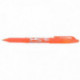 STYLO PILOT FRIXION ORANGE BALL 0,7MM  EFFACABLE AVEC LE BOUT DU STYLO