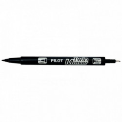 MARQUEUR NOIR PERMANENT TWIN MARKER  4902505342080