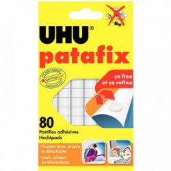 PASTILLES ADHESIVES PATAFIX BLANC bte80 UHU 42620