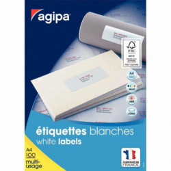 ETIQUETTES  99,1x93,1 MULTI-USAGE *BTE600* PEFC AGIPA 118988 FAB FRANCE