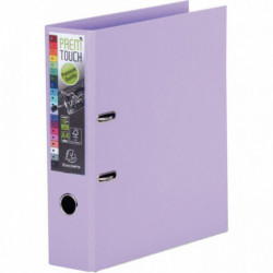 CLASSEUR A LEVIER A4 MAXI POLYPRO DOS 80 MM LILAS PREM TOUCH EXACOMPTA 53307E