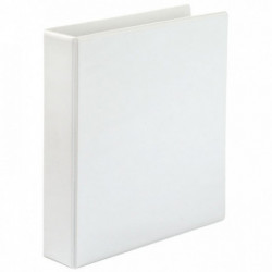 CLASSEUR PERSONNALISABLE FORMAT A4+ 4 ANNEAUX DIAMÈTRE 40 MM COLORIS BLANC