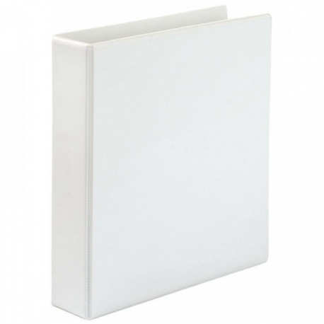 CLASSEUR PERSONNALISABLE FORMAT A4+ 4 ANNEAUX DIAMÈTRE 40 MM COLORIS BLANC