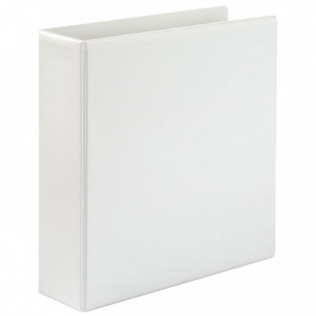 CLASSEUR PERSONNALISABLE A4+ 4 ANNEAUX DIAM 50 MM DOS 7.5 CM COLORIS BLANC