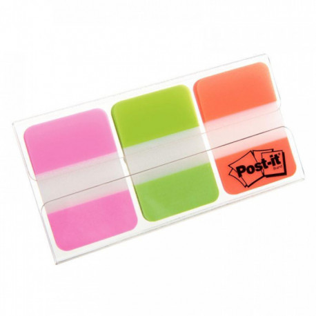 INDEX POST-IT STRONG/RIGIDE 3x22 INDEX COULEURS VIVES POSTIT 58651