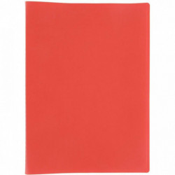 PROTÈGE DOCUMENTS COUVERTURE SOUPLE EN POLYPROPYLÈNE 100 VUES ROUGE