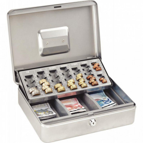 COFFRET CAISSE + MONNAYEUR ARGENT