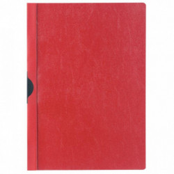 CHEMISE DE PRÉSENTATION À CLIP, POUR FORMAT A4 : 21X29,7 CM, DOS 3 MM.  ROUGE