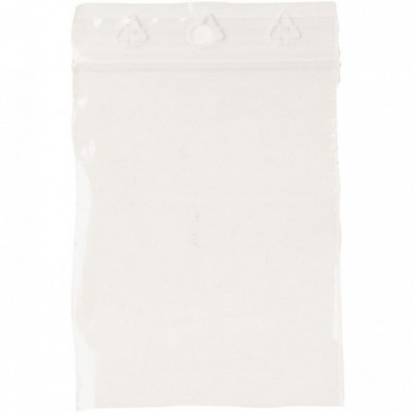 SACS PLASTIQUE A FERMETURE RAPIDE 60x80mm *PQT 1000*