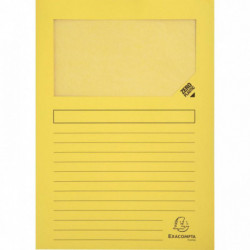 POCHETTES JAUNE PQT 100 FAB FRANCE COIN PAPIER FOREVER 120G