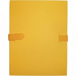 CHEMISE EXTENSIBLE À SANGLE VELCRO QUALITÉ TOILÉE FORMAT 24X32 CM JAUNE