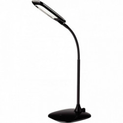 LAMPE LED NOIRE W 450LUMENS ARTICULE BRAS FLEXIBLE METAL+ABC MIKA